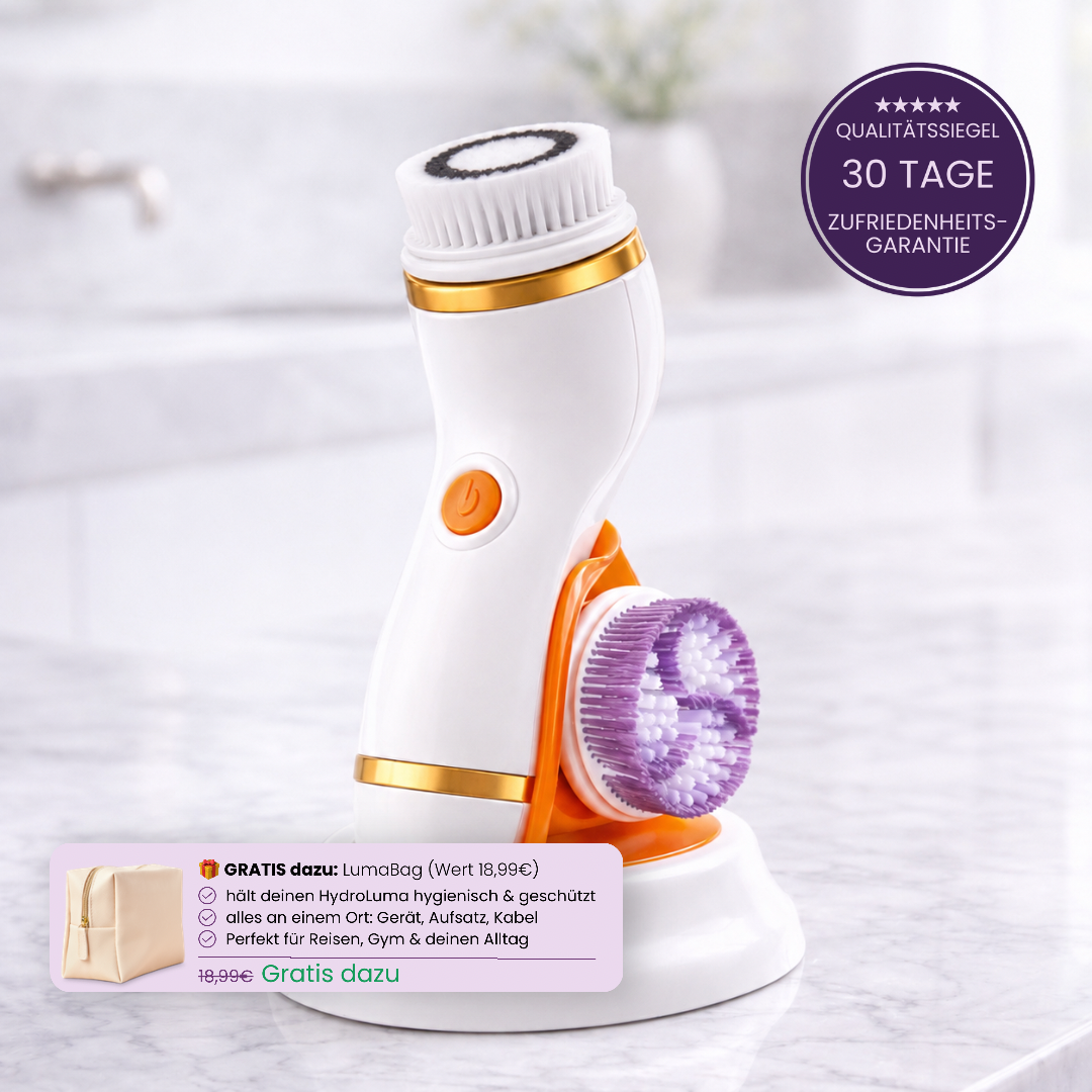 HydroLuma | elektrische 4-in-1 Gesichtsreinigungsbürste