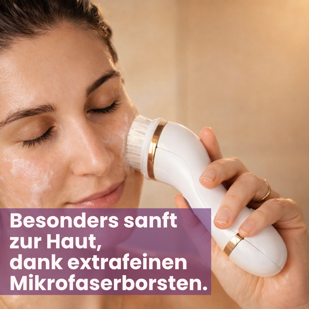 HydroLuma | elektrische 4-in-1 Gesichtsreinigungsbürste