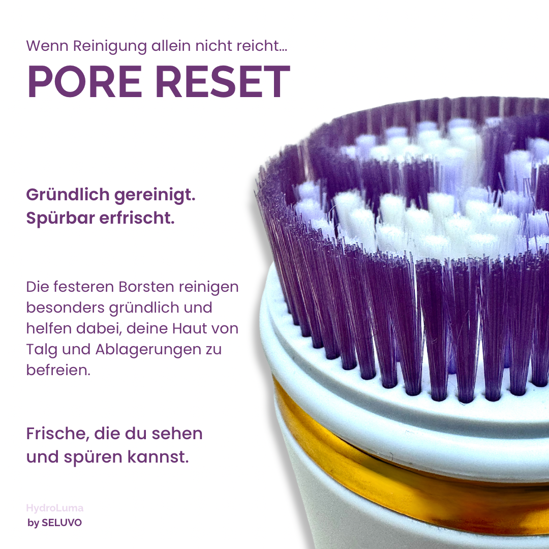 HydroLuma | elektrische 4-in-1 Gesichtsreinigungsbürste