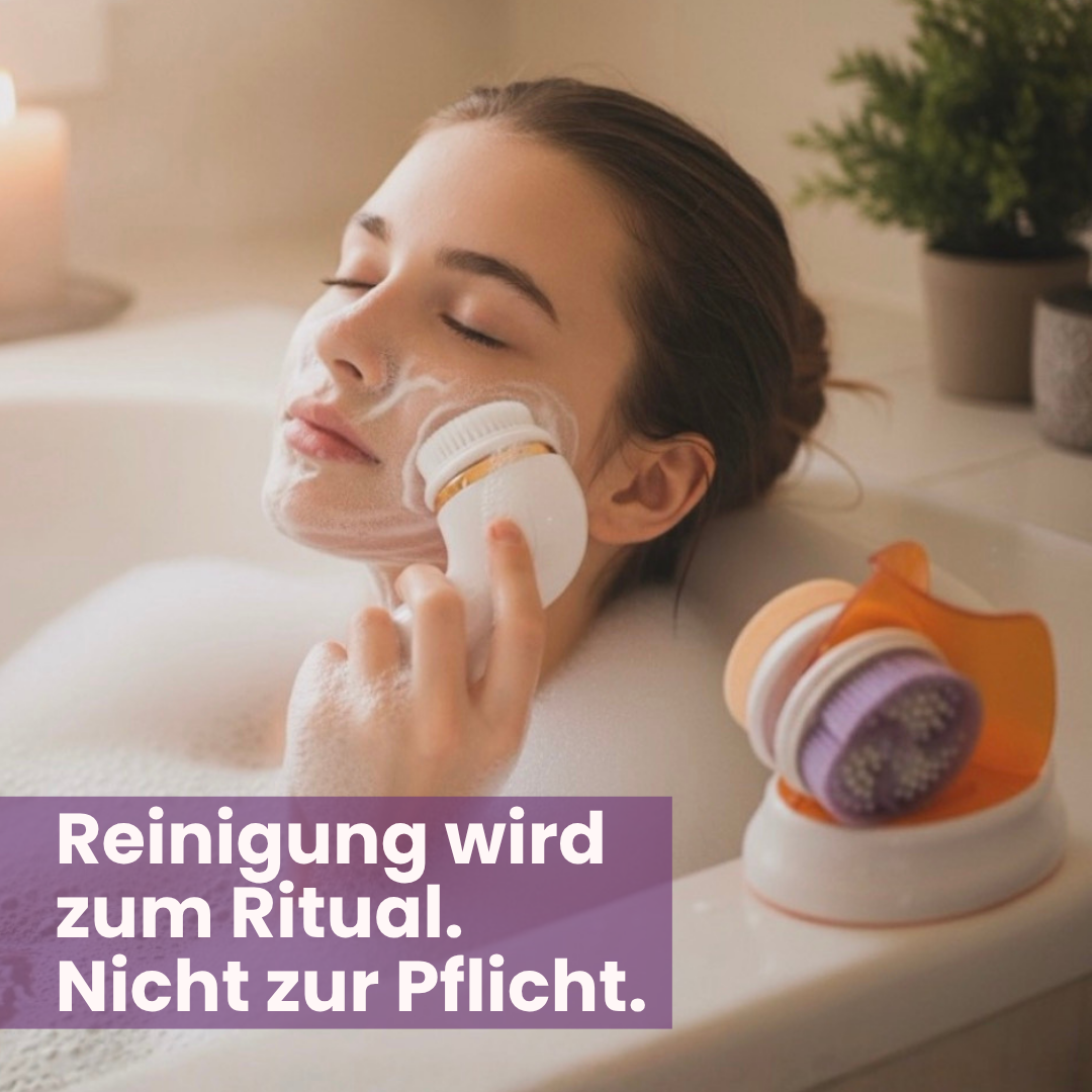 HydroLuma | elektrische 4-in-1 Gesichtsreinigungsbürste