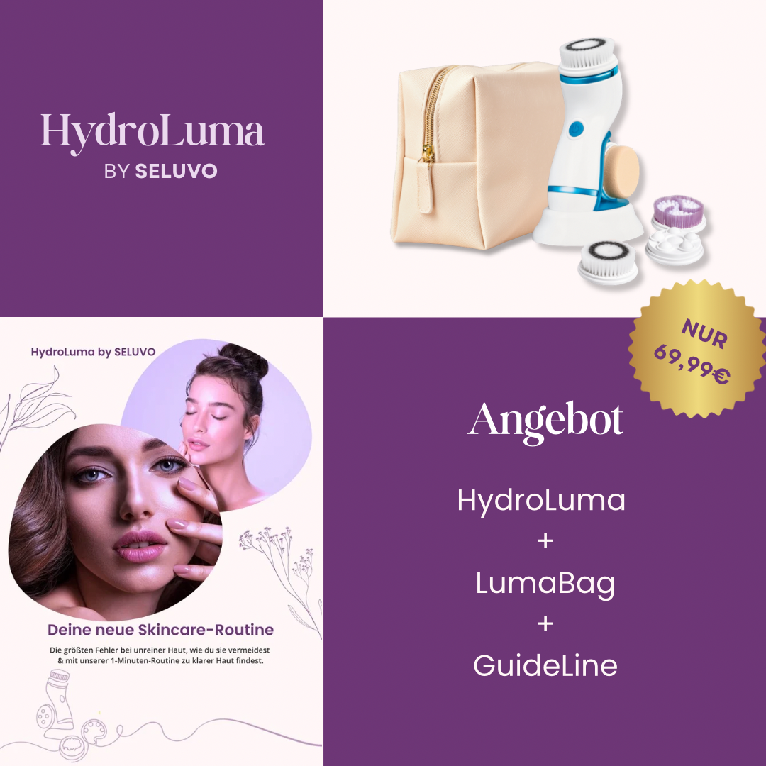 HydroLuma | die 4-in-1 Gesichtsreinigungsbürste